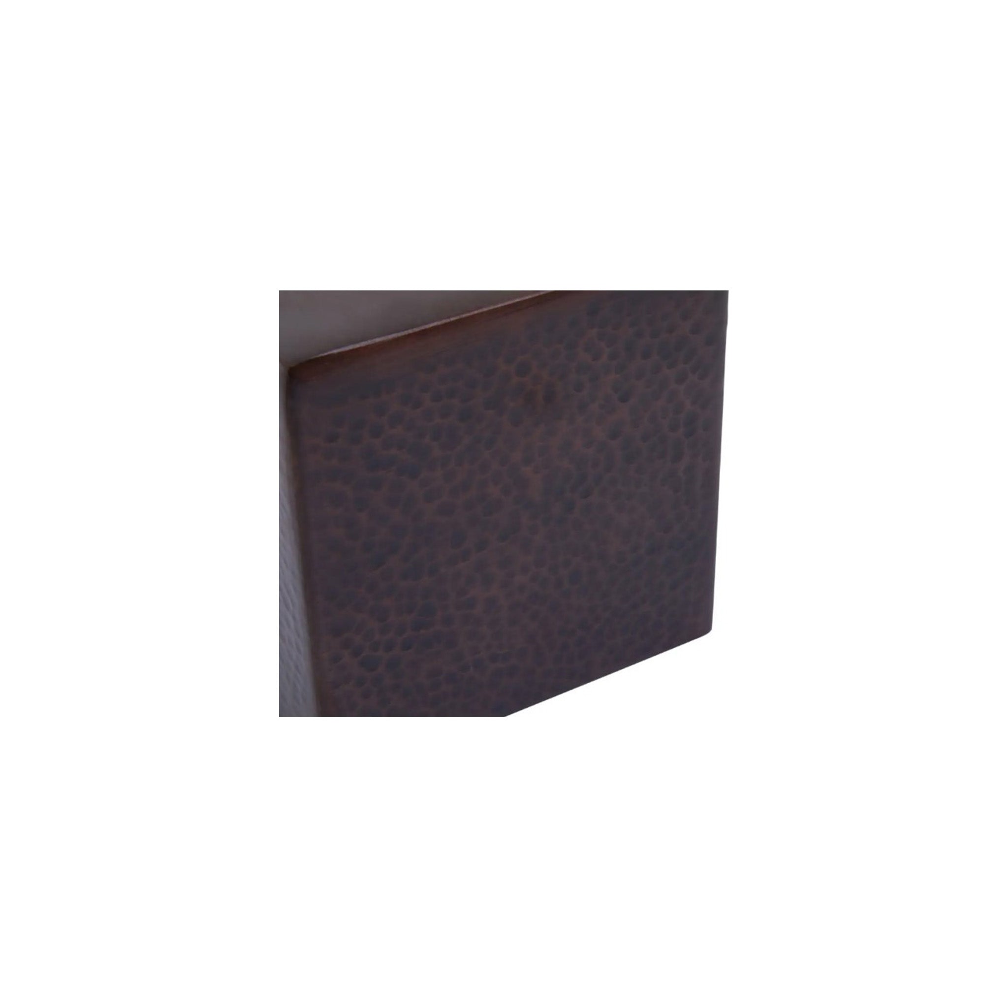 Hammered Pattern Dark Bronze Tissue Box